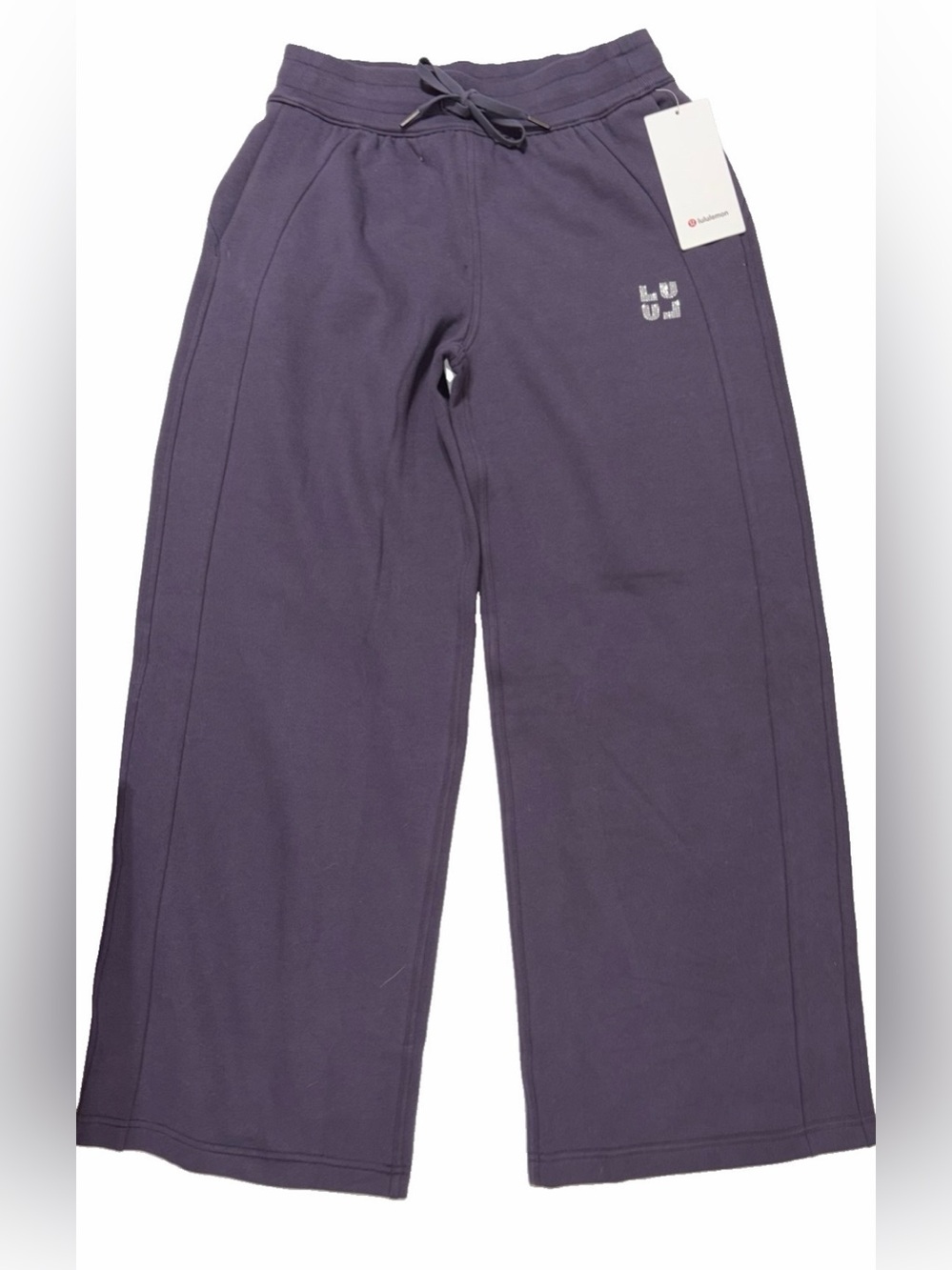 NWT LULULEMON MEDIUM SCUBA MID RISE WIDE LEG PANT*JEWELED ATOMIC PURPLE $118 - Picture 2 of 16